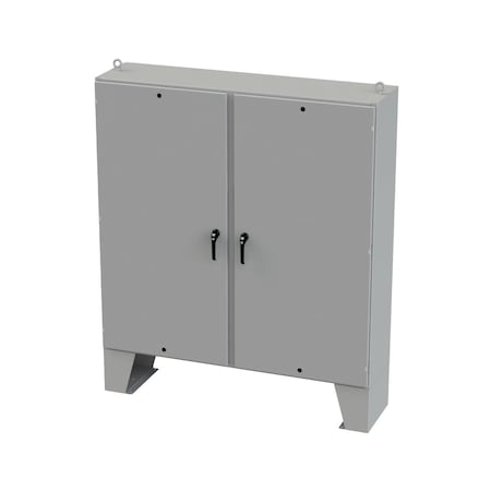 Saginaw Control & Engineering 3 Point Latch with Padlock/Keylock Handle Electrical Enclosures, 72 in H, 18 in D, 72 in W SCE-72EL7218LPPL